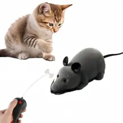 FurryFusion  de simulación de rata y gato con control remoto - Gris