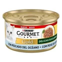 Gourmet Gold Delicias Suculentas Pescado del Océano en Salsa lata para gatos