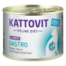Kattovit Gastro comida húmeda para gatos - Pato 6 x 185 g