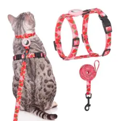 UAMLY Conjunto de arnés y correa antiescape para gatos - rosa M