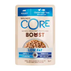 Wellness Core Boost Low fat Pollo y Atún sobre para gatos 85 g