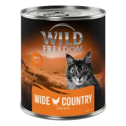 Wild Freedom Adult 6 x 800 g - receta sin cereales - Wide Country - Pollo puro