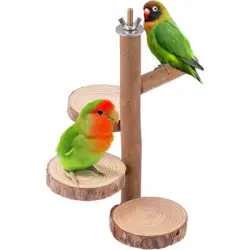 ZooVenture Percha de madera para loros pequeños y medianos - 1 pieza