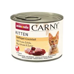 Animonda Carny Kitten 12 x 200 g - Pack Ahorro - Cóctel de ave