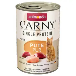 Animonda Carny Single Protein Adult 6 x 400 g para gatos - Pavo puro