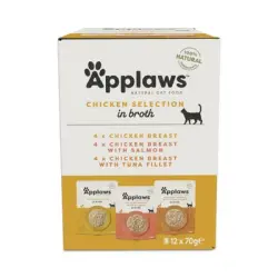 Applaws Pouch en caldo 12 x 70 g - Pack de prueba - Pack mixto Pollo 3 (3 variedades)