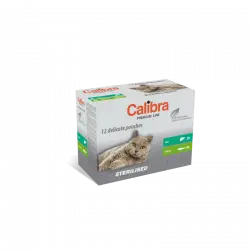 Calibra cat sterilised comida húmeda pouch multipack, Unidades 12x100 Gr