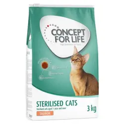 Concept for Life Sterilised Cats salmón - 3 kg