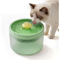 HausPets Dispensador de agua silencioso 1,8 l sistema filtración multicapa - Gruen