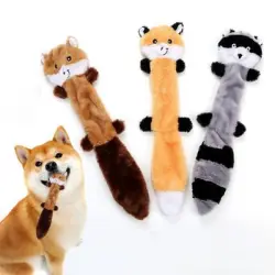 IntiMeg Juego de 3 juguetes perros que emiten chirrido no tienen relleno - Estilo 1
