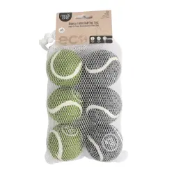 Minus One Bouncy Tennis Ball Pack de 6 pelotas de tenis para perros