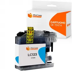Pccom Essential Brother Lc123/lc121 Cartucho Tinta Compatible Cian