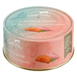 Terra Felis para gatos 12 x 80 g - Salmón y pollo