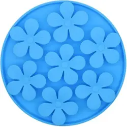 UAMLY Alfombrilla de silicona para lamer con ventosa para mascotas - azul