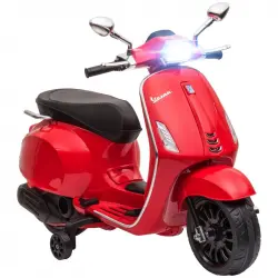 Aiyaplay Vespa Moto Eléctrica para Niños de +3 Años Roja