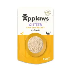 Applaws Natural Kitten en caldo 12 x 50 g - Pechuga de pollo