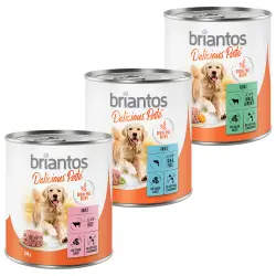 Briantos Delicious Paté 6 x 800 g - Pack mixto: pescado, cordero y vacuno