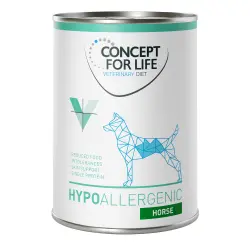 Concept for Life Veterinary Diet Hypoallergenic con caballo para perros - 6 x 400 g