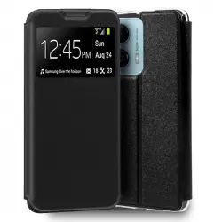 Cool Funda Flip Cover Liso Negro para Motorola Moto G53 5G