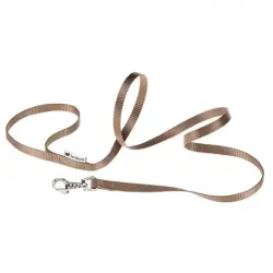 Correa Nylon Club G Brown para perros Ferplast, 120 Cms - 10 mm