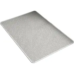 HausPets Alfombrilla arenero doble capa 60x45 cm - Antideslizante - Gris