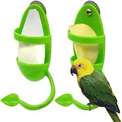 MCBOSON Comedero para pájaros de 2 piezas - Dos habitaciones