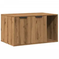 Mueble Arenero Para Gatos Madera Roble Artisian 80x50x45 Cm Vidaxl