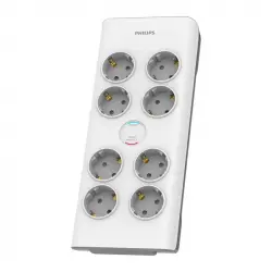 Philips SPN7080WA/10 Base Múltiple 8 Tomas 2m
