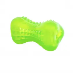 Rogz yumz hueso de juguete verde lima para perros