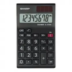 Sharp EL-310AN Calculadora 8 Dígitos Negra