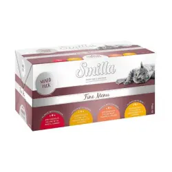 Smilla Fine Menu con delicioso relleno 8 x 100 g - Pack mixto (4 variedades)