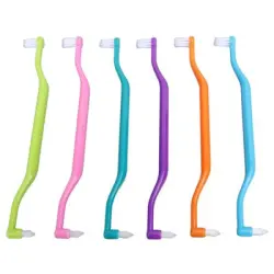 UAMLY Cepillo de dientes de doble cara para gatos - 6 piezas