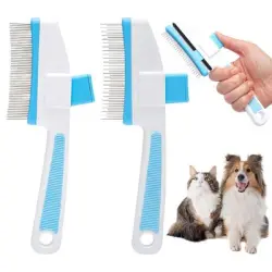UAMLY Peine antipulgas para gatos - 2 piezas