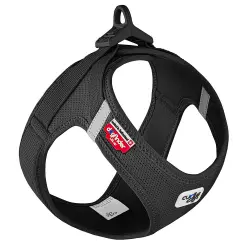 Arnés Curli Vest Clasp Air-Mesh negro para perros - Talla S: 38,3 - 43,3 cm de pecho