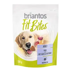 Briantos FitBites snacks con pato, remolacha y avena para perros - 150 g en bolsitas para rellenar