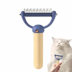 FurryFusion Cepillo de aseo para gatos de doble cara - Artículo 1