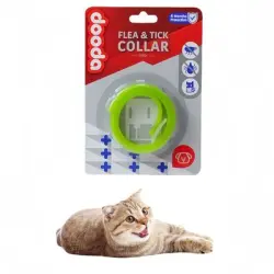 FurryFusion Collar repelente de pulgas y mosquitos para gatos, 33 cm - Verde