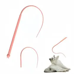 FurryFusion  con forma de varita gatos forma cola ratón simulada - Rosa