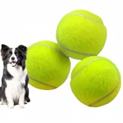 FurryFusion Juego de 3 pelotas de tenis expandibles para perros - Artículo 3