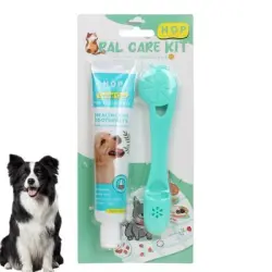 FurryFusion Kit de cepillo y pasta de dientes para perros - Artículo 1