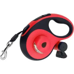 HausPets Correa retráctil de 8 m, 50 kg, LED rojo - Artículo 1