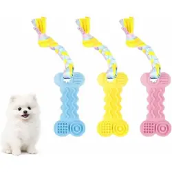 HausPets Juego 3 juguetes cachorros, mordiscos masticaciones, tamaños - Artículo 1