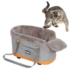 IntiMeg asiento de coche para mascotas - Caqui