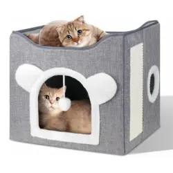 IntiMeg Casa plegable para gatos - Una pieza