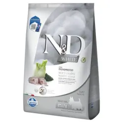 N&D Dog Adult Mini White con lubina, hinojo y espirulina - 5 kg