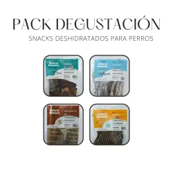 Pack degustación snacks deshidratados para perros