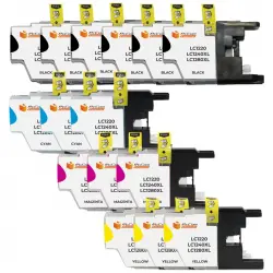 Pccom Essential Brother Lc1240xl/lc1220xl/lc1280xl Cartucho Tinta Compatible Negro/cian/magenta/amarillo Pack 15