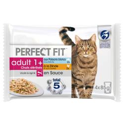 Perfect Fit Sterile Adult para gatos - 52 x 85 g (pavo y pescado blanco)