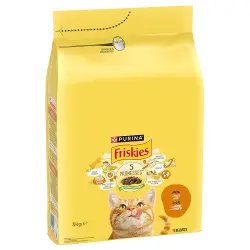 PURINA Friskies Adult Cat con pollo y verduras - 3 x 3 kg - Pack Ahorro