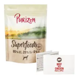 Purizon Superfoods vacuno con pollo, guisantes y manzanas - 1 kg